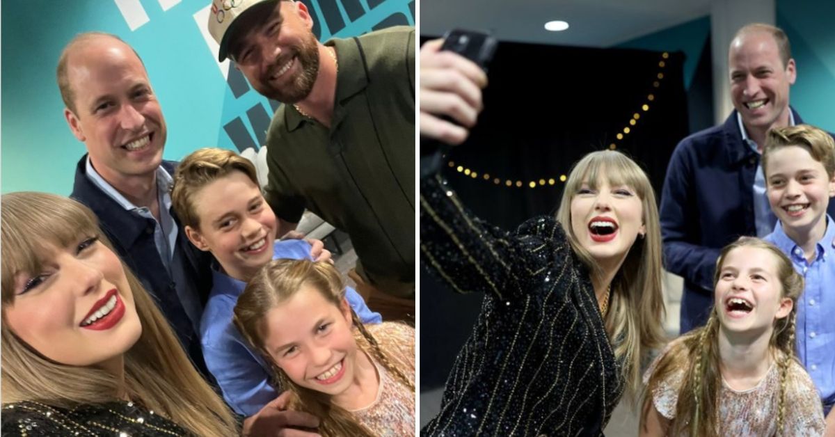 Taylor Swift, Prince William and children all smiles in backstage royal selfie