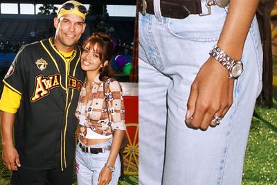 In 1992, Halle Berry and baseball player David Justice took the marital plunge... with a <b>$175k</b> sparkler nestled safely on her ring finger. <br/><br/>Divorced in 1997, the 47-year-old actress took out an AVO on her former-hubby after their relationship turned sour.