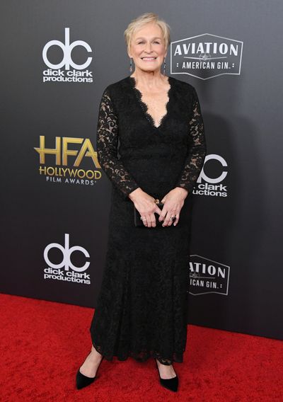 Glen Close, in Ralph Lauren, at the 22nd Annual Hollywood Film Awards, November, 2018