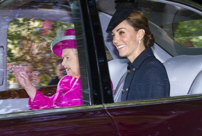 The royal arriving for Sunday service in Balmoral on August 25. 