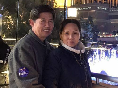 Hoa Teck Chien, 69, and his wife Heang Kim Gau, 68, were found dead at their family burger joint Buzzy Bee's in Cambridge Park at around 9.40am.