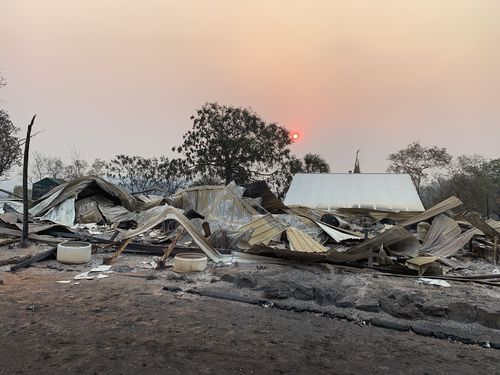 The owners of this Kabra home had just 10 minutes to evacuate. 