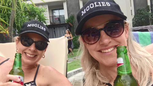 The "moolies" or "mums of schoolies" keep an eye on the revellers to make sure they're safe.