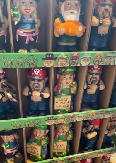 Aussie garden gnomes at Bunnings