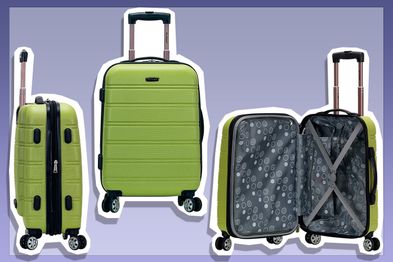 9PR: Rockland Melbourne Hardside Expandable Spinner Wheel Luggage, Lime