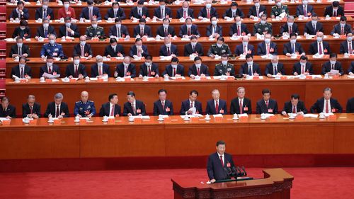 President Xi Jinping at the opening ceremony of the 20th National Congress of the Communist Party of China 
