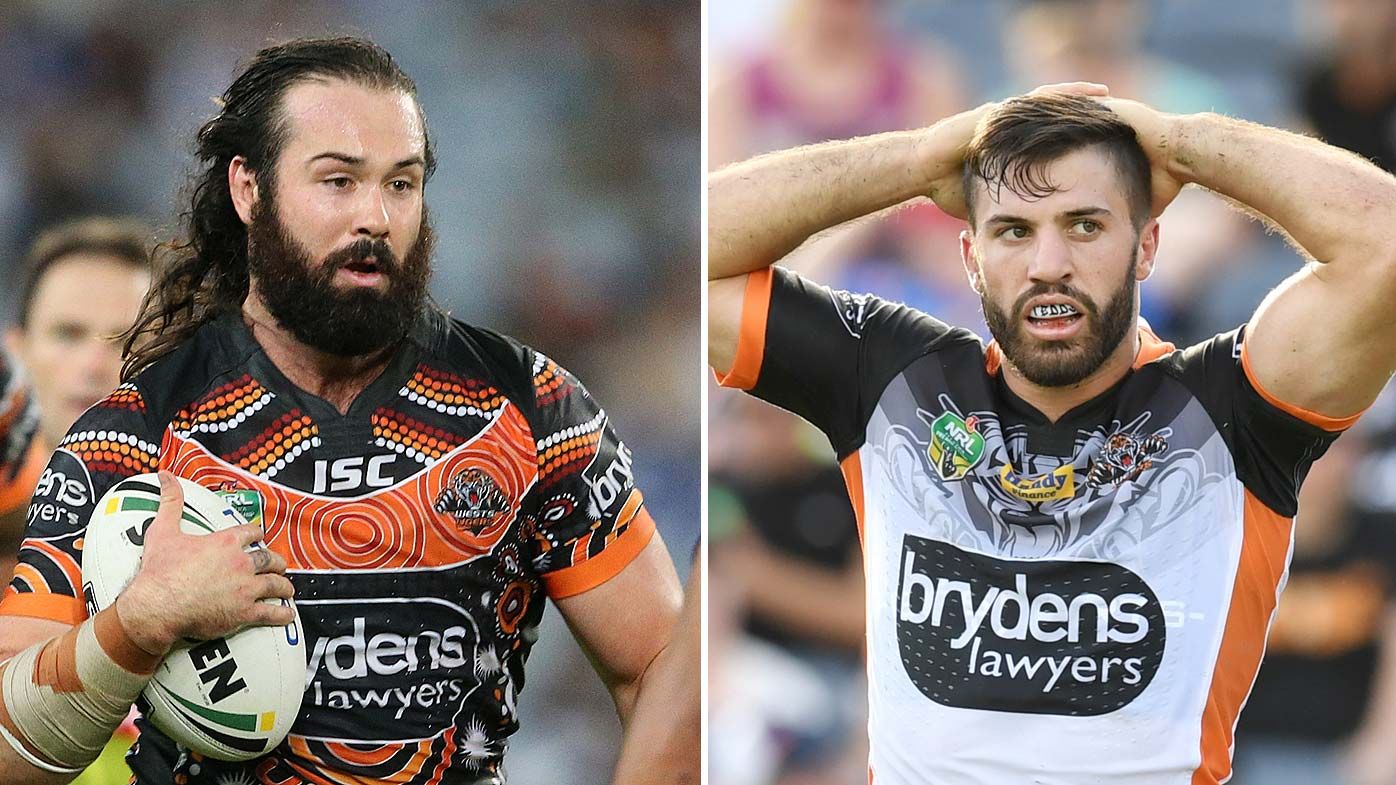 Aaron Woods and James Tedesco are tossing up their future with the Wests Tigers