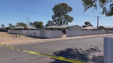 Crime scene at a home in Davenport, South Australia.