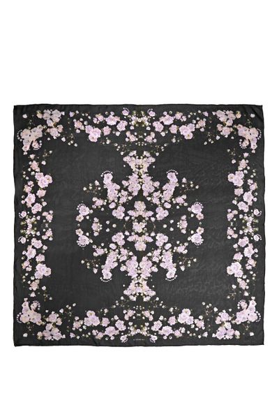 <a href="http://www.net-a-porter.com/product/588098/Givenchy/square-scarf-140cm-x-140cm-baby-s-breath" target="_blank">Scarf, $443.02, Givenchy at net-a-porter.com</a>