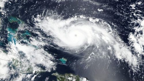 An image of Hurricane Dorian from space.