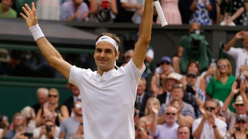 Roger Federer makes Wimbledon history by winning eighth title. (AAP)