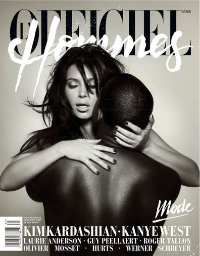 Kim Kardashian, Kanye West, relationship timeline, L'Officiel Hommes, 2013