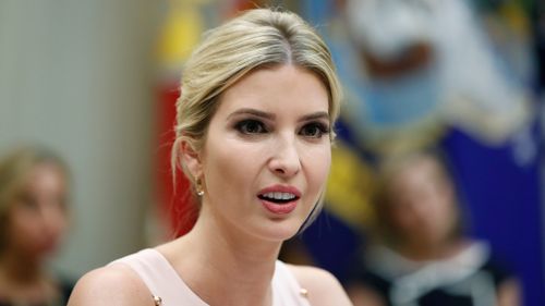 Ivanka Trump is seen in the Roosevelt Room of the White House in Washington. (AAP)