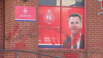 Chris Minns&#x27; electorate office in Kogarah was vandalised. 