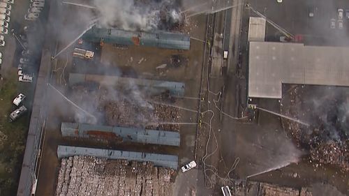A factory on the corner of Botany and Bumborah Point Road in Matraville has set alight.