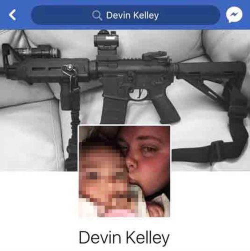 The gunman had a picture of a rifle set as his cover photo on Facebook. (The Daily Beast)