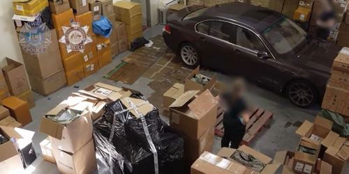 Tabaco apreendido pela AFP