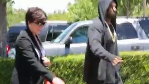 Kanye spits the dummy while out with Kim's mum