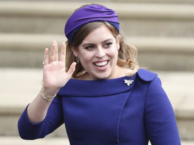 Princess Beatrice pictured at the wedding of Princess Eugenie and Jack Brooksbank in 2018