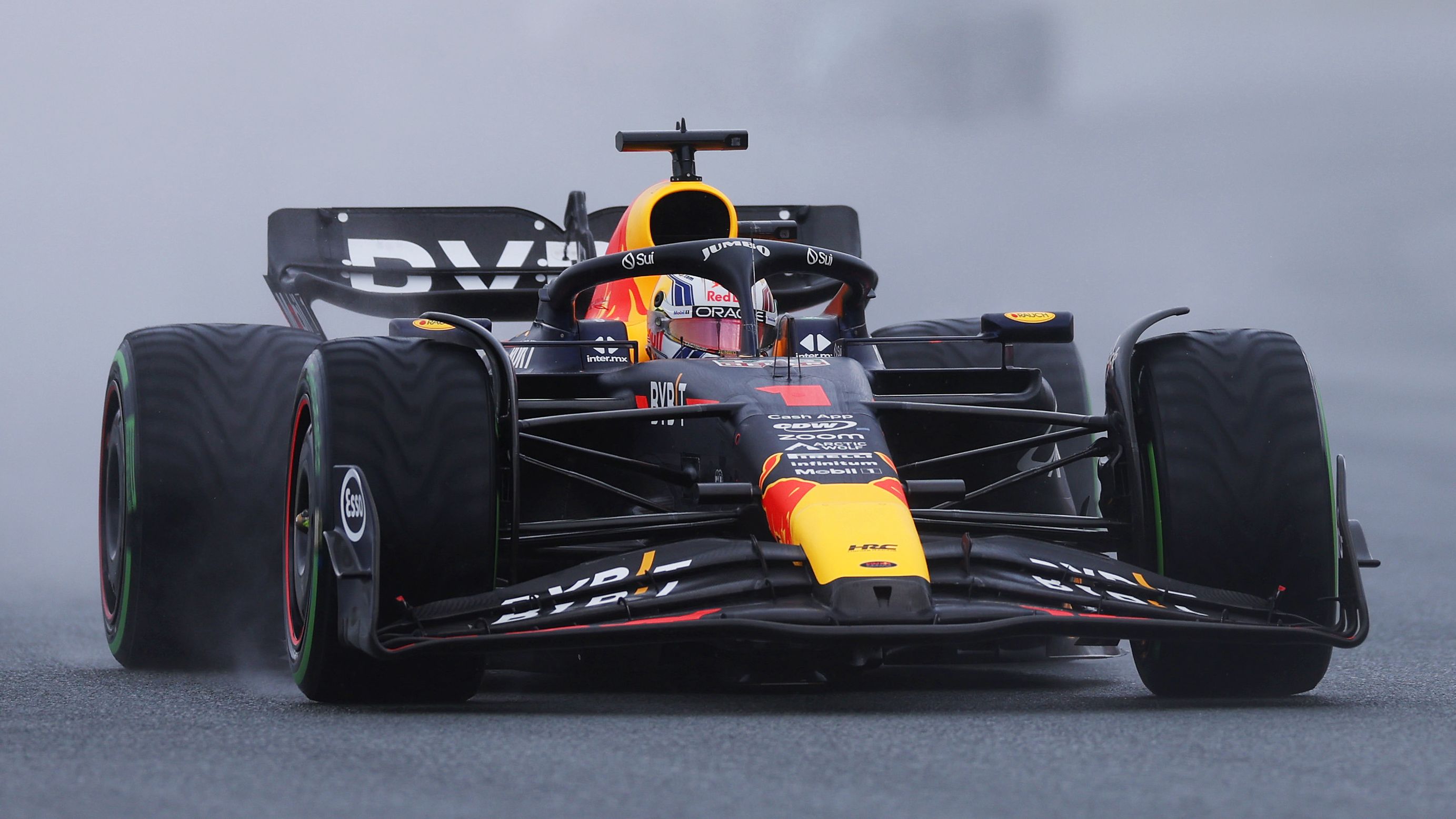 Max Verstappen survives late race weather chaos to claim record-equaling ninth straight F1 victory