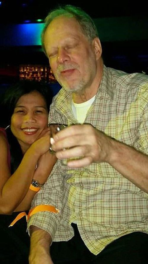 Stephen Paddock and girlfriend Marylou Danley, who became a suspected accomplice in the shooting which killed 58 people. (Supplied)