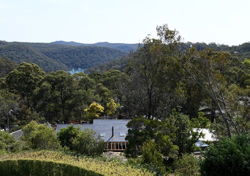 A general view of the former home of missing woman Lynette Dawson, at Bayview on the northern beaches in Sydney.