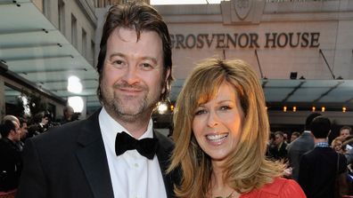 Kate Garraway and husband  Derek Draper arrives at the Galaxy British Book Awards at Grosvenor House on April 3, 2009 in London.