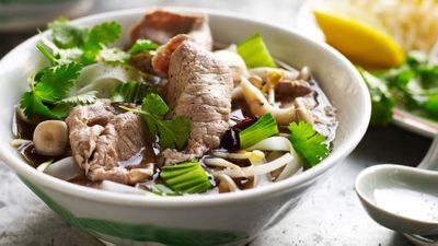 Recipe: <a href="http://kitchen.nine.com.au/2016/11/18/08/43/easy-vietnamese-beef-noodle-soup-pho" target="_top">Easy Vietnamese beef noodle soup (pho)</a>