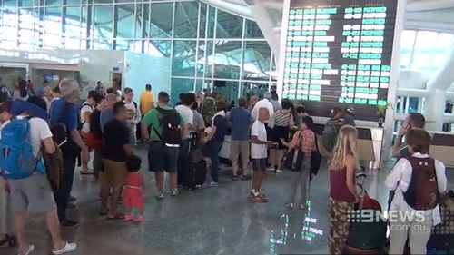 Jetstar is unable to fly passengers out of Bali as they do not have any aircraft there. (9NEWS)