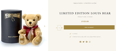 Even Prince Louis has a teddy bear this year.