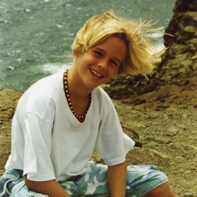 A still of Aaron Carter featured in The Carters, streaming on Stan, 2025. Photo Credit: Carter Family Archive/CBS/Paramount+
