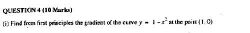 One of the questions in the Two-unit HSC Maths exam from 1967.