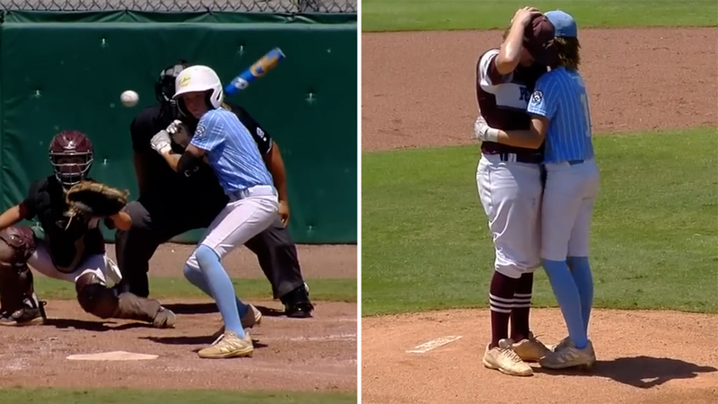 Pitcher reduced to tears after hitting batter at Little League tournament
