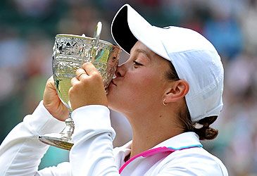 When did Ash Barty win Wimbledon's girls' singles title?