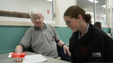 A teacher in south-west Sydney is so adamant about making sure the elderly residents in her community aren't forgotten, she's invited them to join her year 9 English class.