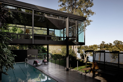 Brisbane's 'glass box' house accepting top offers.