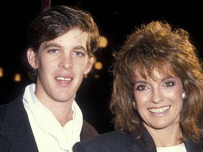 Linda Gray, husband Ed Thrasher, son Jeff Thrasher and daughter Kehly Thrasher in 1982.