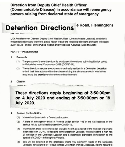 Documents on the Melbourne quarantine show it at 14 days.