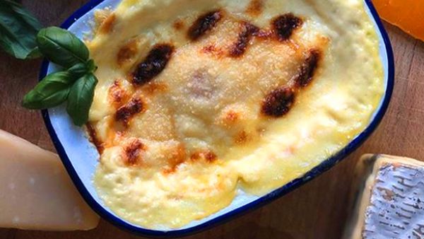 Clarence House cheesy baked eggs