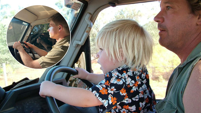 Steve Irwin and Robert Irwin