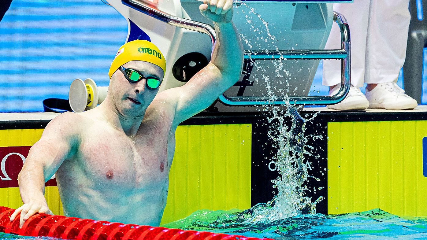 Matt Wilson after the Men's 200m Breaststroke Semifinal 18th FINA World Aquatics Championships 