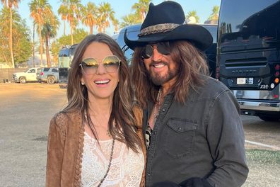 Elizabeth Hurley and Billy Ray Cyrus Stagecoach 2026