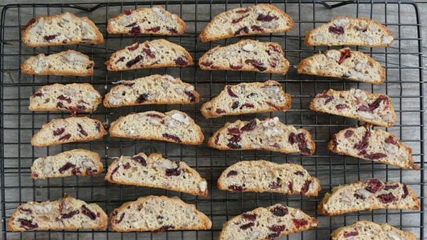Cranberry and pecan biscotti