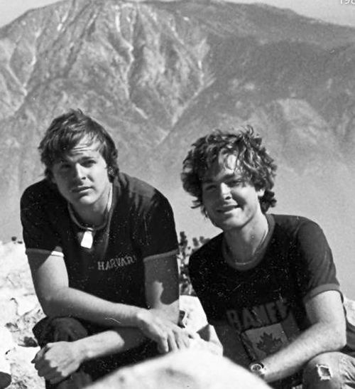 Scott Johnson and his brother Steve mountain climbing in Southern California – 1982. Photo: AAP