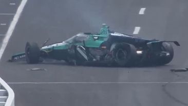 Indy 500 winner suffers ‘huge collision’ with wall