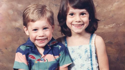 Stafford Finney as a child with his big sister Jaimi.