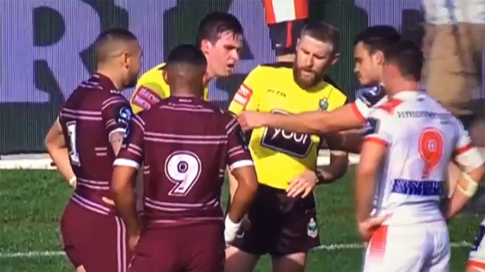 Allegations of biting at Holden Cup Preliminary final between Manly Sea Eagles and St George Illawarra Dragons