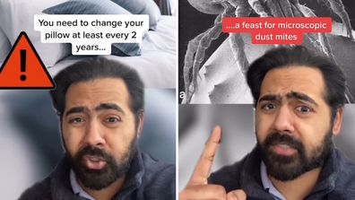 A doctor on TikTok reveals why you should change pillows every two years