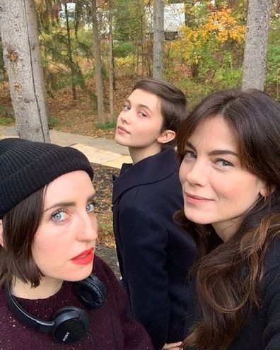 Director Zoe Lister-Jones (left) shares behind-the-scenes snap with The Craft: Legacy stars Cailee Spaeny (centre) and Michelle Monaghan.