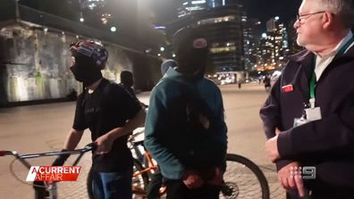 Heart-stopping footage of push-bike gangs playing chicken in busy Sydney traffic has emerged - and police are set to pounce.